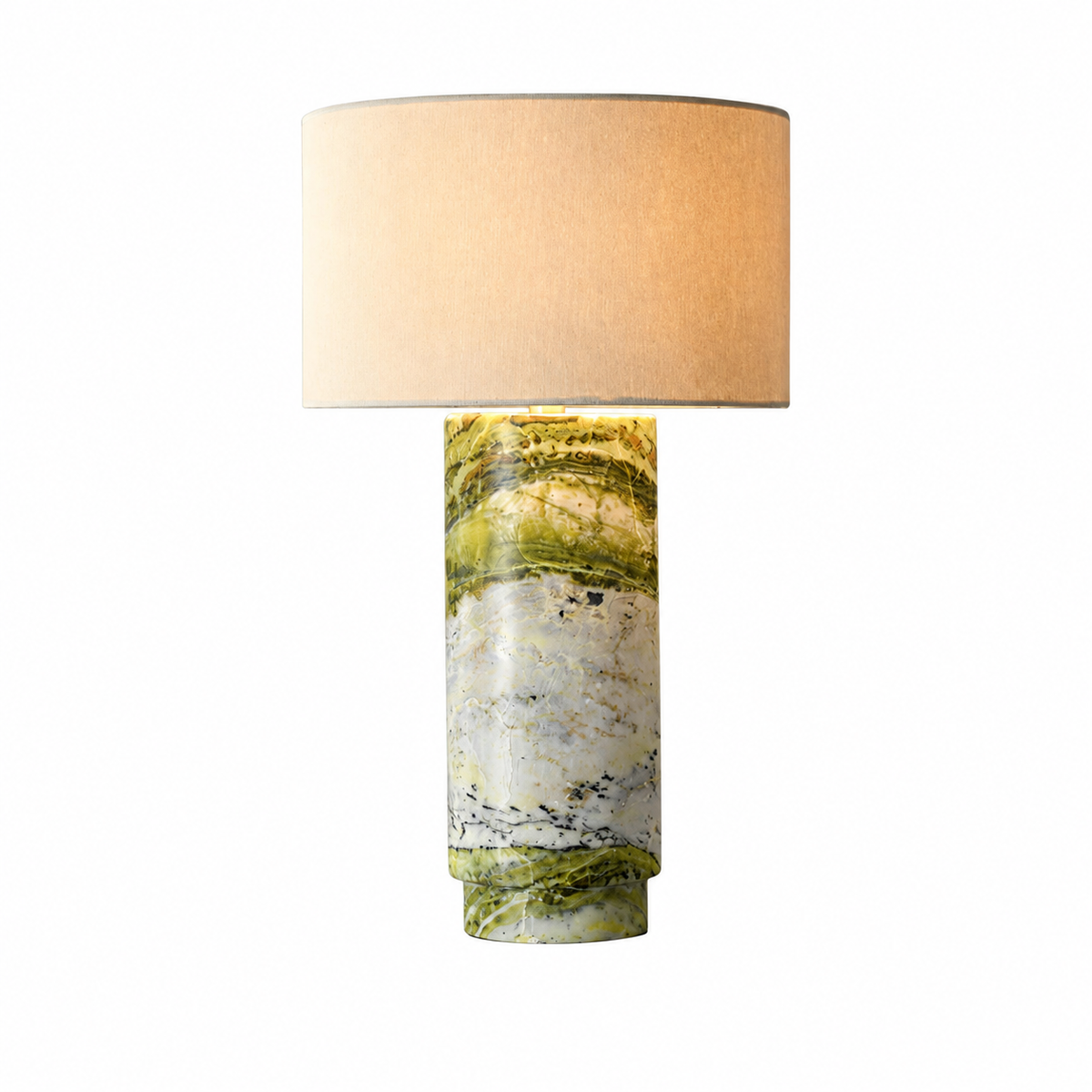 Modern Marble Cylinder Table Lamp