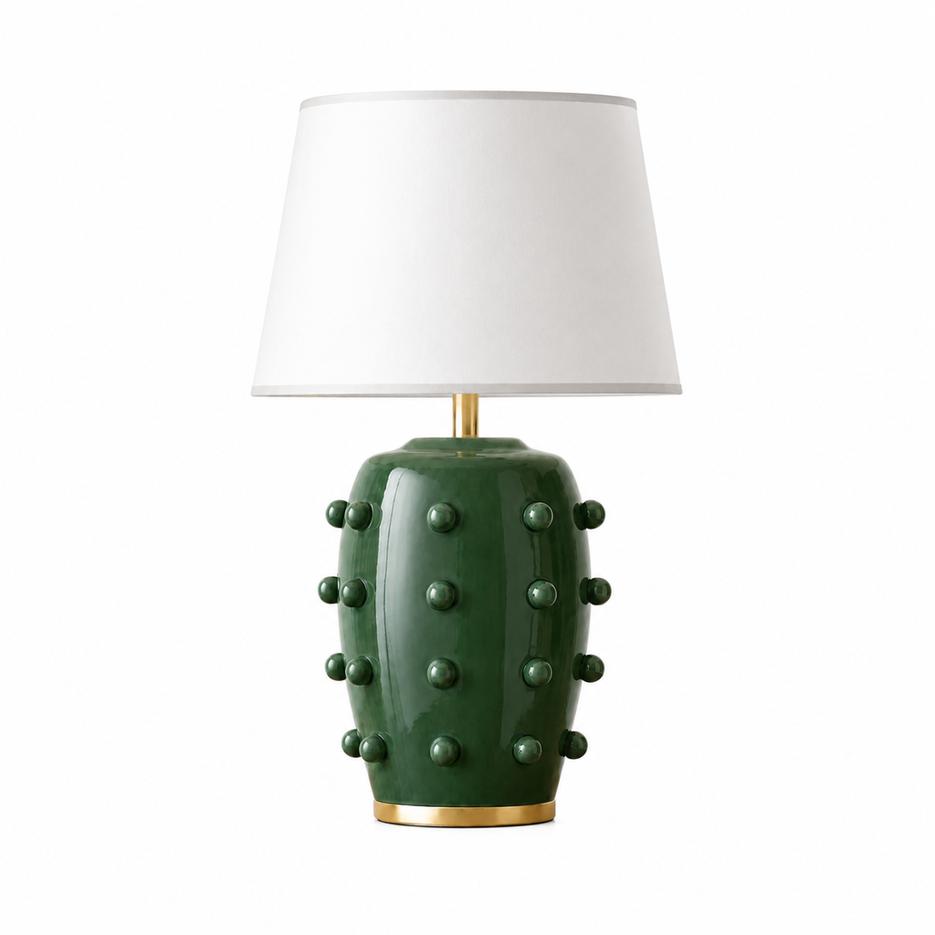 Modern Studded Ceramic Table Lamp
