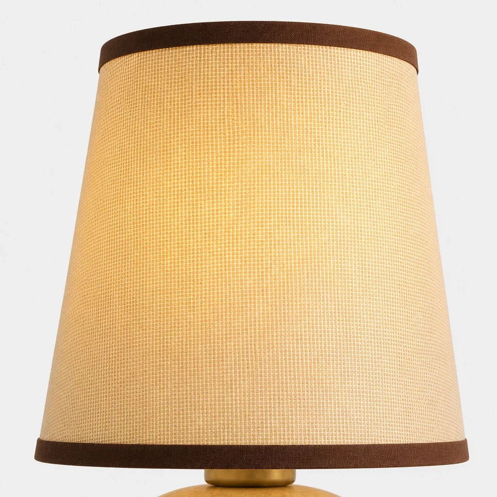 Minimalist Fabric Travertine Ball Table Lamp