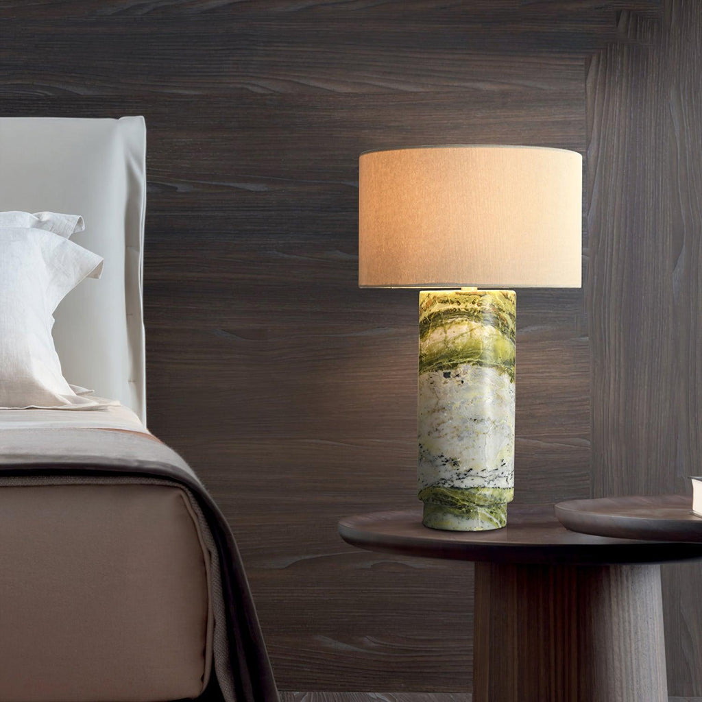 Modern Marble Cylinder Table Lamp