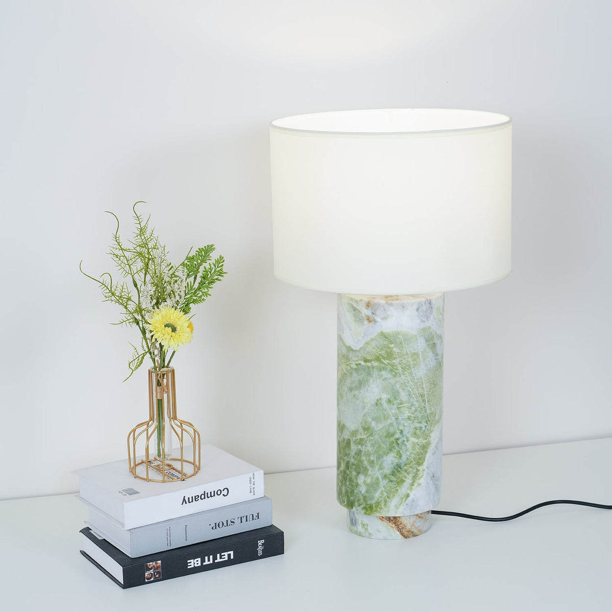 Modern Marble Cylinder Table Lamp