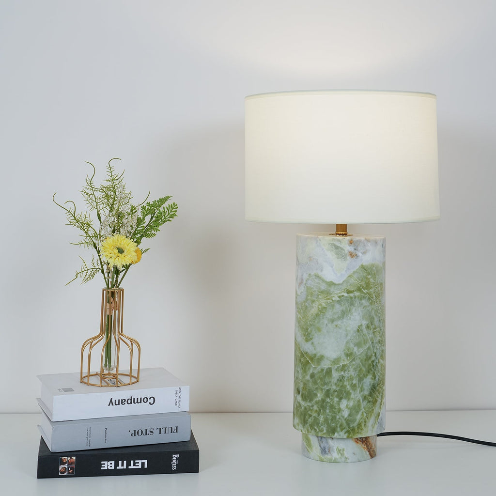Modern Marble Cylinder Table Lamp