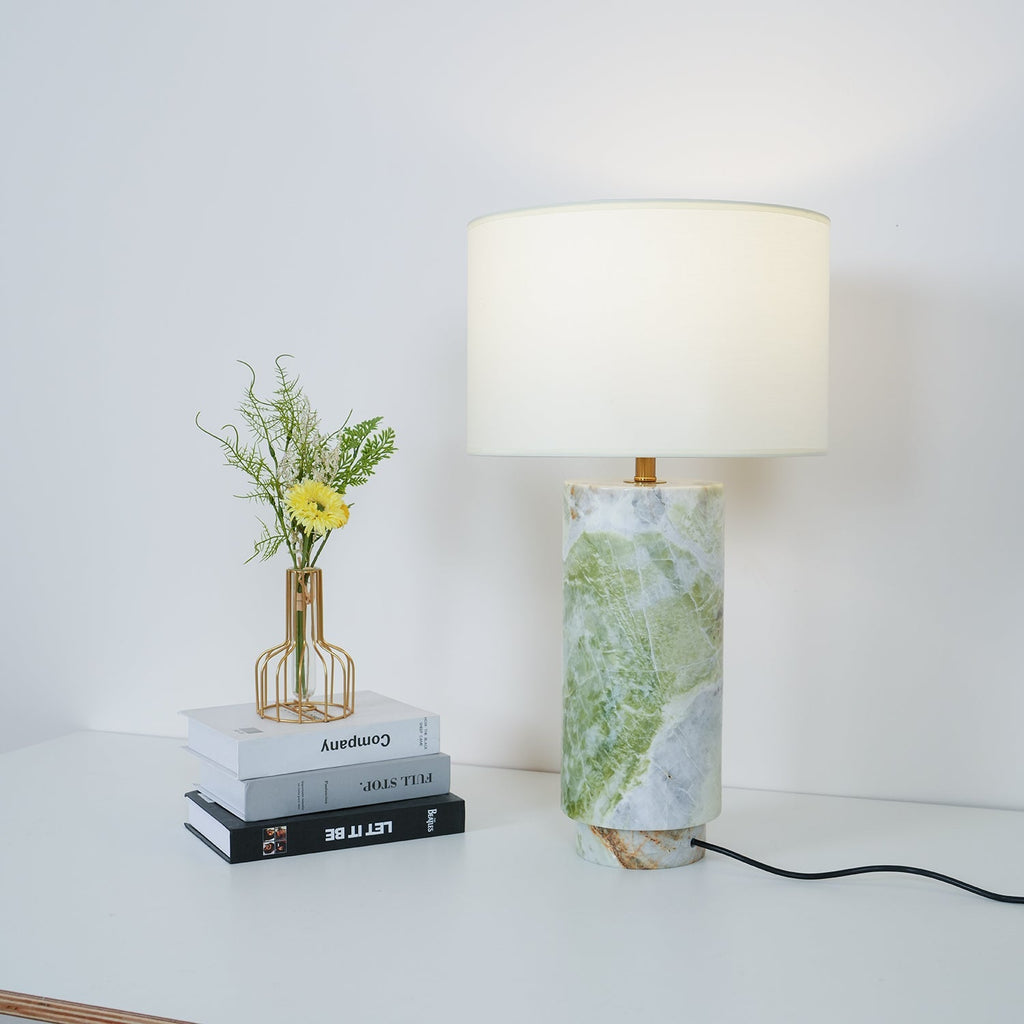 Modern Marble Cylinder Table Lamp
