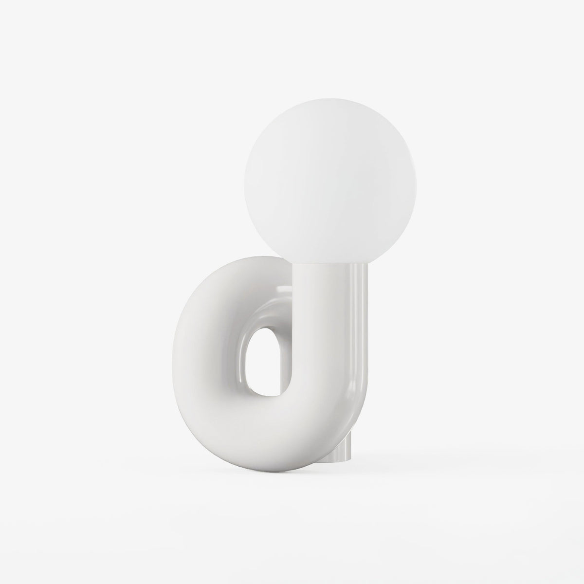 Modern Curved Dimmable Glass Table Lamp