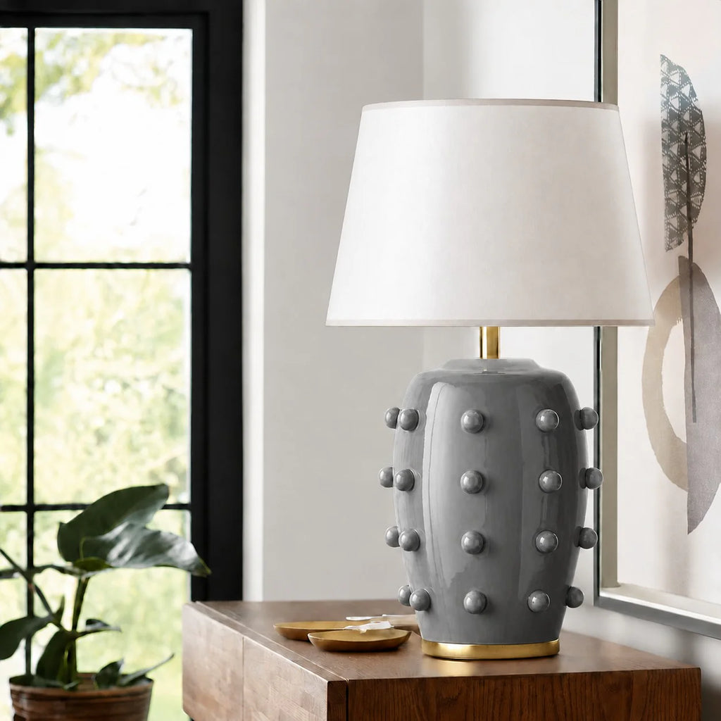 Modern Studded Ceramic Table Lamp