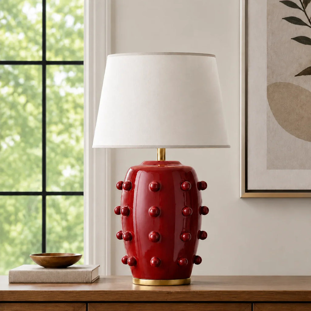 Modern Studded Ceramic Table Lamp